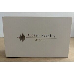 Hearing Aid. Discreet, In-the-ear style. Audien Atom Brand. Rechargeable.
